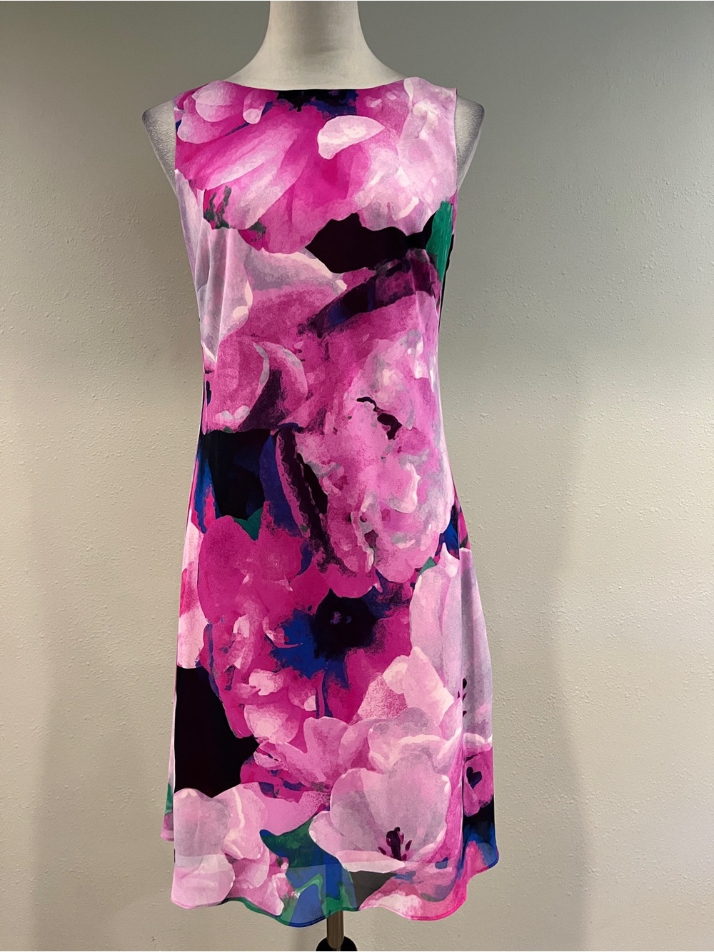 American Living Pink Floral sleeveless Shift Dress size 6